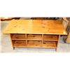 Image 1 : LIGHT WOOD COFFEE TABLE WITH UNDER TOP STORAGE