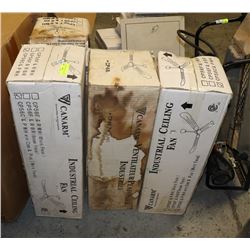 LOT OF 4 CANARM INDUSTRIAL FANS