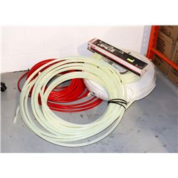 LOT OF ASSORTED WATER PIPE AND ONE SHOWER HEAD