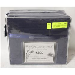 BAMBOO COMFORT PLUS KING SIZE NAVY 1800 SERIES