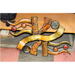 DECORATIVE METAL WALL ART - 37"W X 27"H -