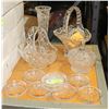 Image 1 : ASSORTMENT OF CRYSTAL AND CUT GLASS INCLUDING