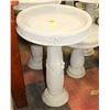 CONCRETE 2 PC BIRDBATH 16"X23"