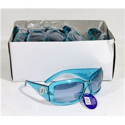 BOX OF ICE BLUE DESIGNER SUNGLASSES