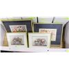 Image 1 : ESTATE GROUP OF 4 FLORAL FRAMED PICTURES.