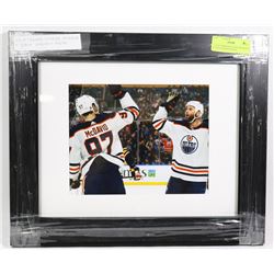 17"X14" FRAMED CONNOR MCDAVID & ZACK KASSIAN PHOTO
