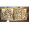 Image 1 : PAIR OF ESTATE GOLD FRAMED NEEDLE POINT PICTURES.