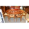 Image 1 : VINTAGE 57"X39"X29" TABLE WITH 6 CHAIRS.
