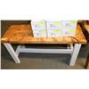 Image 1 : 39"X15"X20" FARM HOUSE BENCH