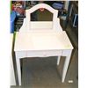 Image 1 : CHILD'S VANITY TABLE WITH MIRROR &
