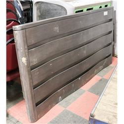 GREY KINGSIZE HEADBOARD.