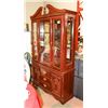 Image 1 : CHINA CABINET & HUTCH (50"X16"X84")