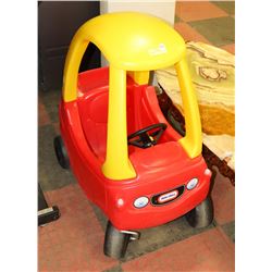 LITTLE TIKES RED AND YELLOW KIDS CAR