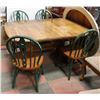 Image 1 : OAK TABLE & 4 CHAIRS 60 X 42