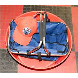 OILERS HAT L/XL, OILERS ZIPPERED SHOPPING BASKET