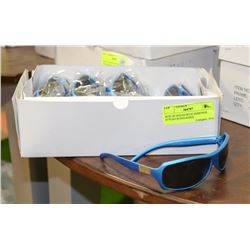BOX OF OCEAN BLUE DESIGNER STYLED SUNGLASSES