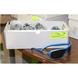 BOX OF OCEAN BLUE DESIGNER STYLED SUNGLASSES