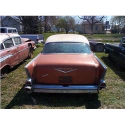 1957 CHEVROLET 4DR HARDTOP BELAIR-PARTS-PROJECT- 