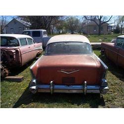 1957 CHEVROLET 4DR POST BELAIR-A16