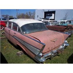1957 CHEVROLET 4DR POST BELAIR- A18