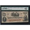 Image 1 : 1862-63 $100 Confederate States of America Note PMG 62