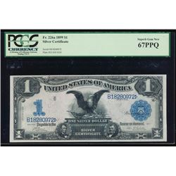 1899 $1 Black Eagle Silver Certificate PCGS 67PPQ