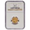 Image 1 : 1911 $2.5 Indian Head Quarter Eagle Gold Coin NGC MS63