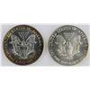 Image 2 : 1988 & 1989 AMERICAN SILVER EAGLES