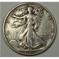 1927-S WALKING LIBERTY HALF DOLLAR