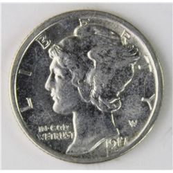 1917-D  MERCURY DIME