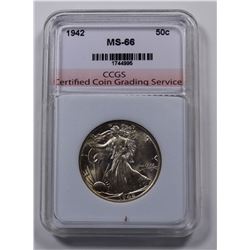 1942 WALKING LIBERTY HALF DOLLAR