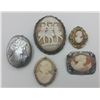 Image 1 : LOT OF FIVE VINTAGE CAMEOS