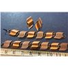 Image 1 : VINTAGE COPPER SET-NECKLACE,BRACELET, EARRINGS