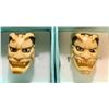 Image 2 : VINTAGE CARVED NETSUKE DEVIL HEAD CUFFLINKS