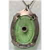 Image 2 : ANTIQUE STERLING SILVER CAMPHOR GLASS PENDANT