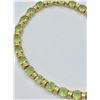 Image 2 : 14K GOLD PERIDOT TENNIS BRACELET