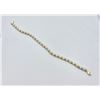 Image 3 : 14k TENNIS BRACELET WITH CULTURED PEARL