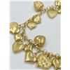 Image 1 : 14K CHARM BRACELET WITH HEART CHARMS