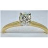 Image 1 : 14K YELLOW GOLD DIAMOND SOLITAIRE RING