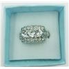 Image 1 : STERLING SILVER CZ RING