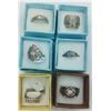 Image 2 : LOT OF 12 STERLING SILVER RINGS