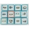 Image 1 : LOT OF 12 STERLING SILVER RINGS