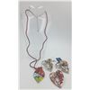 Image 1 : LOT OF (4) MURANO GLASS  PENDANTS