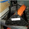 Image 2 : BLACK METAL COAL HOG AND ORANGE EXTENTION CORD