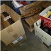 Image 3 : LOT OF NEW CLEAN REEM BOOT COVERS AND WELDING HOOD PROTECTORS AND 3 BOXES OF POTS AND KITCHEN ITEMS