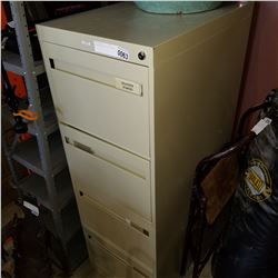 4 DRAWER METAL FILING CABINET