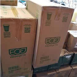 2 BOXES 12 OZ INSULATED COMPOSTABLE HOT CUPS