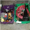 Image 1 : 2 TOTES OF TOOLS, EXTENSION CORDS AND MORE