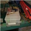 Image 2 : HAND MADE FISHING ROD AND SMALL TACKLE BOX W/ CONTENTS