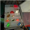 Image 3 : HAND MADE FISHING ROD AND SMALL TACKLE BOX W/ CONTENTS